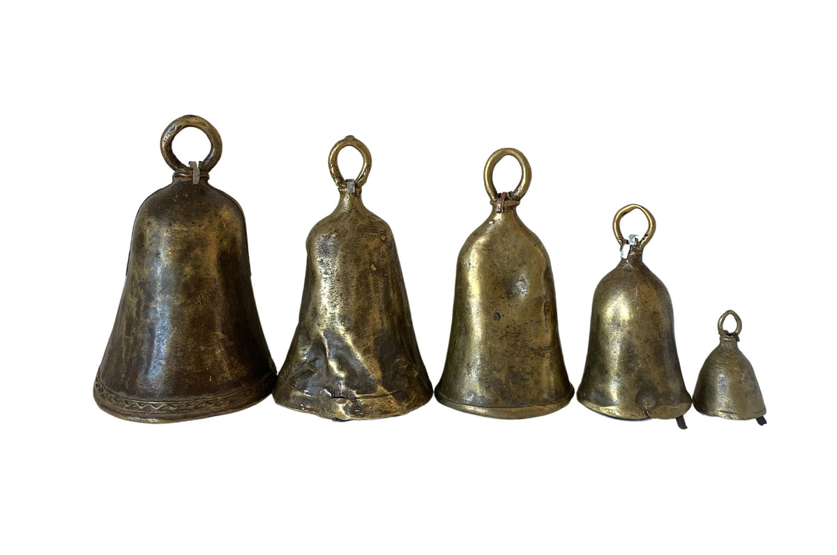 Small Brass Bell Pendant, Rustic Bell, Metal Bell, Raw Brass, Tribal S –  LylaSupplies